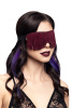 Маска с бахромой Pecado BDSM, натуральный велюр, вино