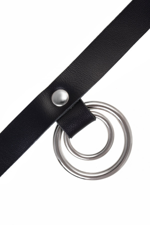 Чокер-ошейник Pecado BDSM, кольцо в кольце