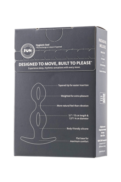 Анальный стимулятор Fun Factory B Balls Duo, силикон, сиреневый, 15 см