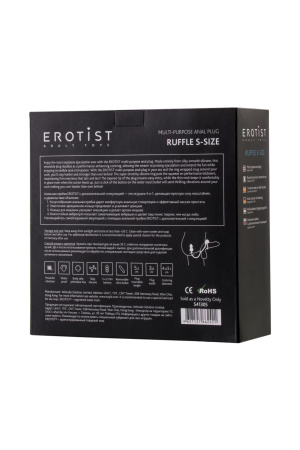 Вибровтулка анальная  с дополнительной стимуляцией Erotist 5,2 см Ø 2,8