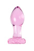 Анальная втулка Sexus Glass, стекло, 8,3 см