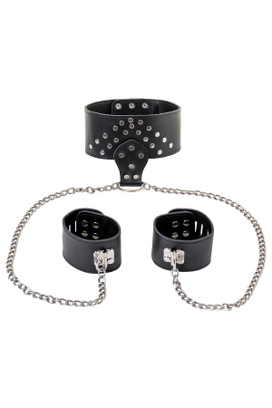 Ошейник с наручниками TOYFA Theatre