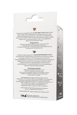 Втулка анальная TOYFA A-Toys ,черная, 11,5 см, Ø 2,8