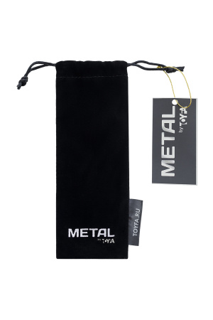 Анальный душ с тремя насадками Metal by TOYFA, металл, серебряный, 13 см