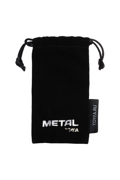 Анальная втулка TOYFA Metall, металл, золотая с красным кристаллом, 10,5 см, Ø 4 см, 165 гр