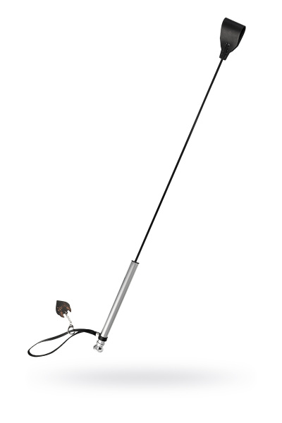 Стек с металлической рукоятью, модель 2 Pecado BDSM, натуральная кожа, черный