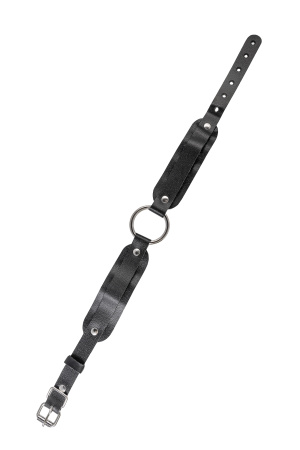 Чокер-ошейник Pecado BDSM, со скруглёнными углами, чёрный