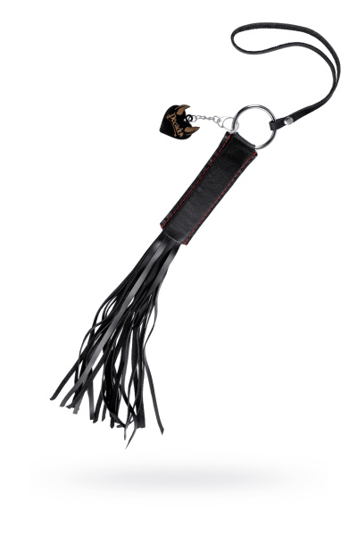 Плеть «Классическая» Pecado BDSM, натуральная кожа, черная