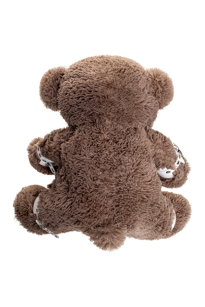 Бандажный набор ""Медведь бурый"" Pecado BDSM (оковы, наручники), натуральная кожа, белый