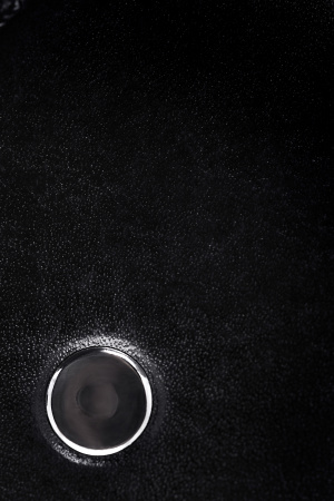 Паддл твердый Pecado BDSM, натуральная кожа и дерево, черный