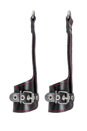 Подвес Pecado BDSM, «мягкий» с красной строчкой, чёрный